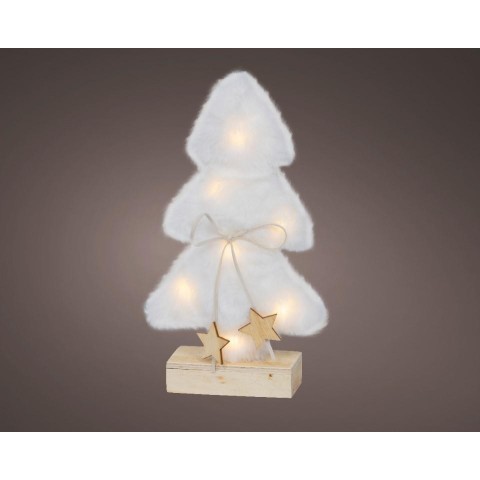 ALBERO LED EFFETTO NEVE H.24.5CM.